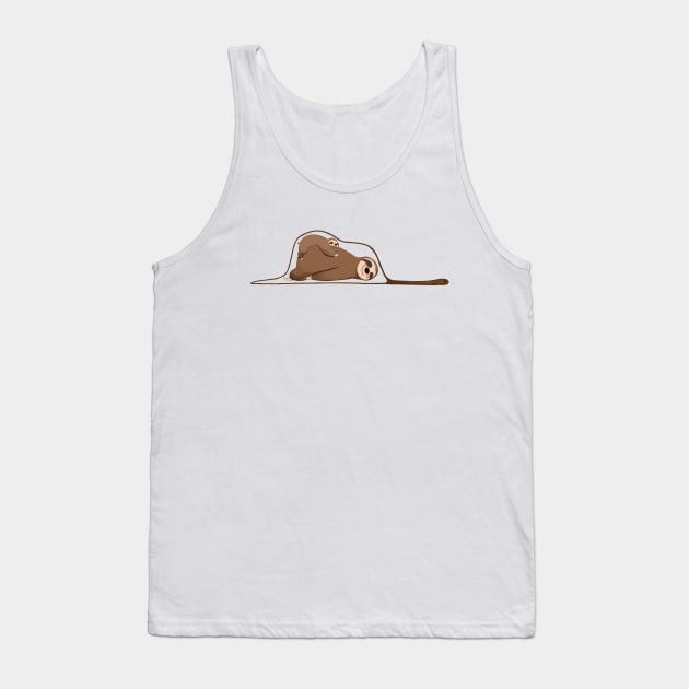 Sloth and Baby in a Snake Tank Top by bignosework